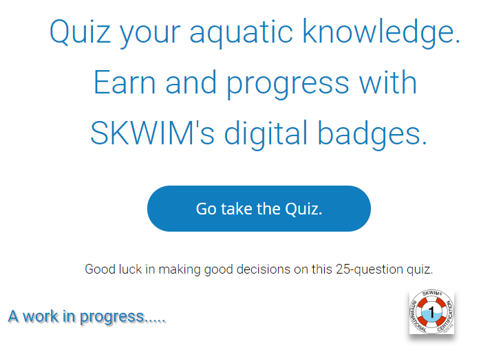 Take a quiz on Water Safety at SKWIM.us