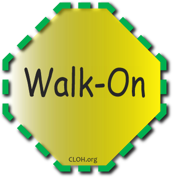 Walk-on badge