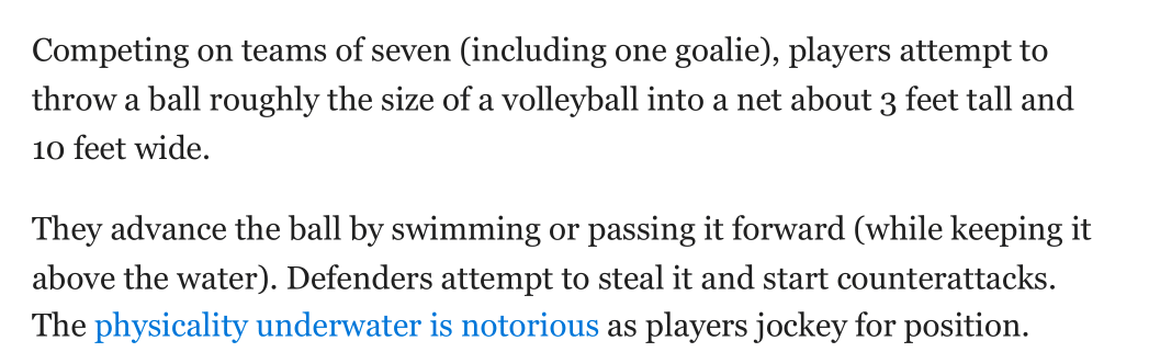 Article on Pittsburgh Masters Water Polo in newspaper
